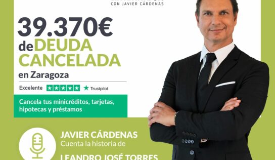 Javier Cárdenas entrevista a un vecino de Zaragoza (Aragón) sin deudas gracias a Repara tu Deuda Abogados