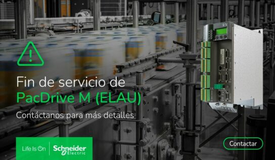 Schneider Electric anuncia el fin de servicio de PacDrive M (ELAU)